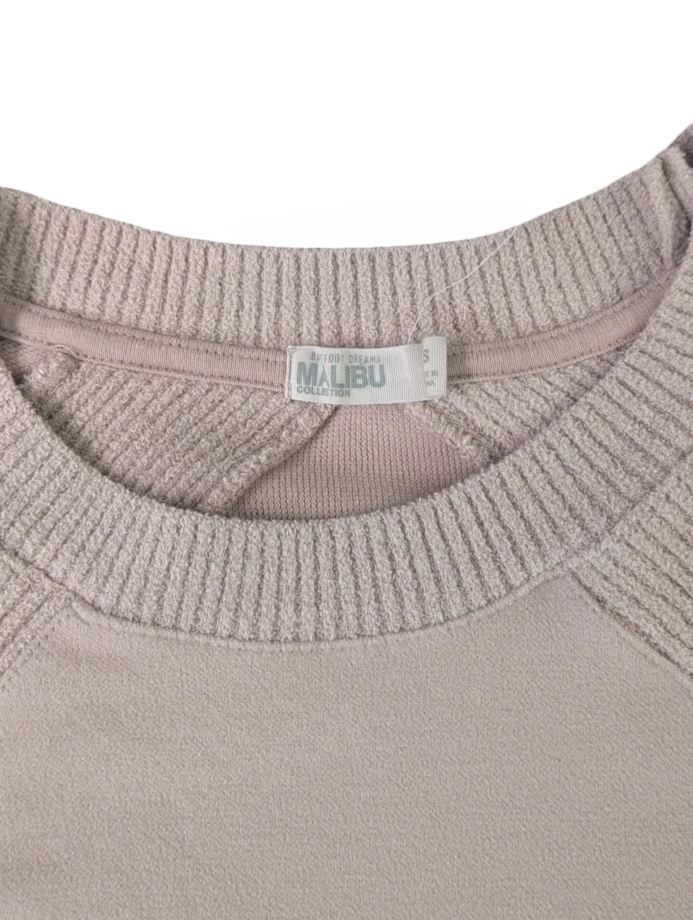 Barefoot Dreams Malibu Womens Crewneck Sweatshirt Light Mauve Cozy Soft Size S - Picture 4 of 5